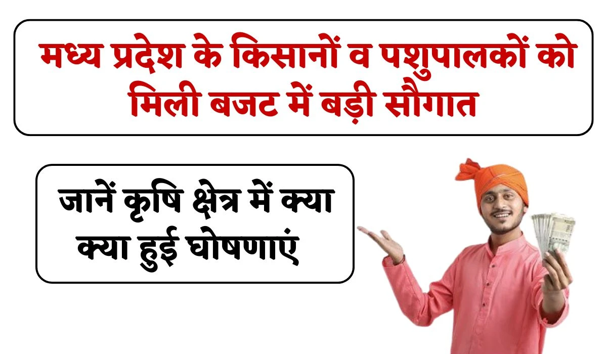MP Budget 2025: मध्य प्रदेश के किसानों व पशुपालकों को मिली बजट में बड़ी सौगात, जानें कृषि क्षेत्र में क्या क्या हुई घोषणाएं