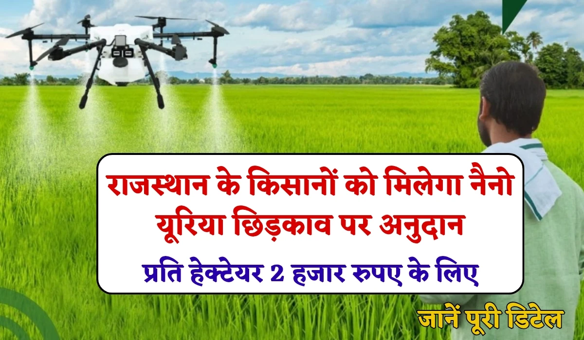 Rajasthan Sarkari Yojana: राजस्थान के किसानों को मिलेगा नैनो यूरिया छिड़काव पर अनुदान, प्रति हेक्टेयर 2 हजार रुपए के लिए, जानें पूरी डिटेल